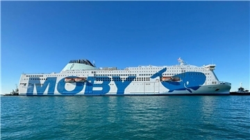 Fährschiff "Moby Legacy"