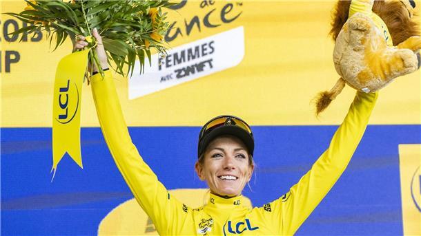 Tour-Siegerin Ferrand-Prévot am Knöchel operiert Pauline Ferrand-Prévot hatte im August die Tour de France der Frauen gewonnen. (Archivbild)