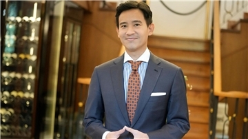 Pita Limjaroenrat, Vorsitzender der Move-Forward-Partei, in Bangkok.