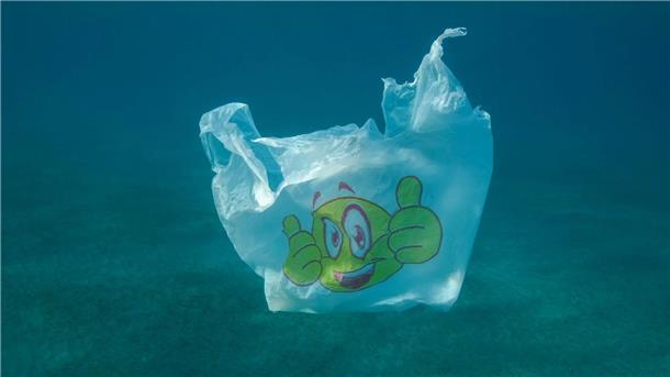 Lemke dringt auf starkes Abkommen gegen Plastikmüll im Meer Plastiktüte im Meer. In Berlin kam der Runde Tisch Meeresmüll, der Handlungsempfehlungen gegen die Plastikverschmutzung von Nord- und Ostsee erarbeitet.