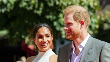 Prinz Harry und Herzogin Meghan bei einem Besuch in Düsseldorf 2022.