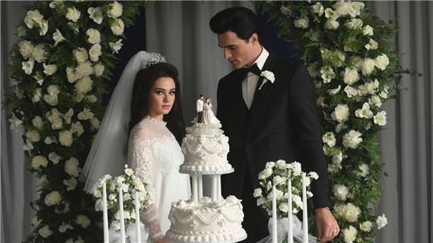 Sofia Coppolas Drama über Priscilla und Elvis Priscilla (Cailee Spaeny) und Elvis (Jacob Elordi) haben 1967 geheiratet.
