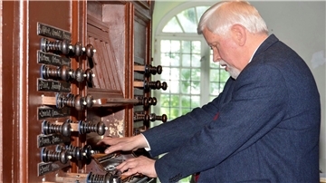 Professor Harald Vogel, Orgelforscher und Organist.