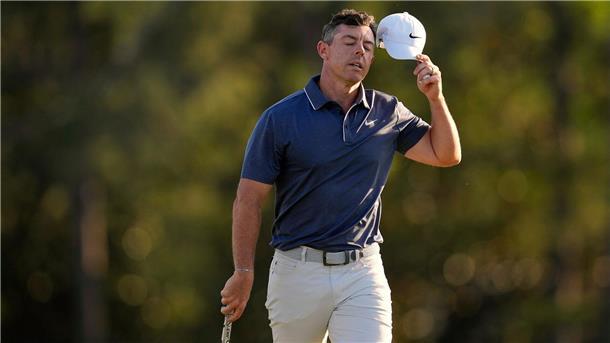 Masters: Golfstar McIlroy komplettiert den Grand Slam Pure Enttäuschung: McIlroy nach seinem verpatzten Putt zum Sieg auf der letzten Runde.