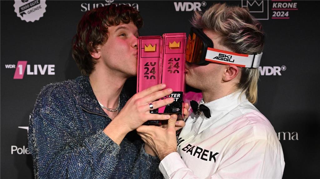 Räumten schon 2024 ab und können wieder auf eine Krone hoffen: die Musiker Zartmann und Ski Aggu. 