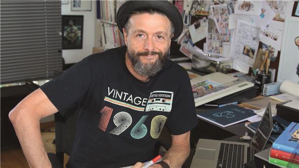 Der Comic-Zeichner Rolf König.