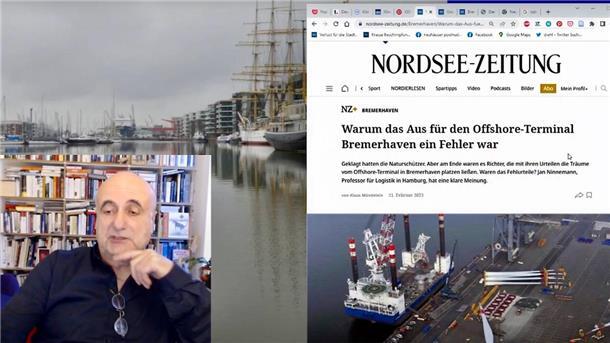Rechtsanwalt Ralf Ekrowski spricht auf YouTube über die Nachrichten aus Bremerhaven und die Entwicklung der Stadt.