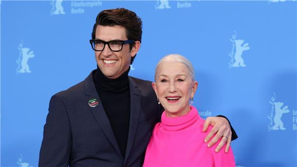 Regisseur Guy Nattiv und Dame Helen Mirren stellten ihren Film „Golda“ auf der Berlinale vor.