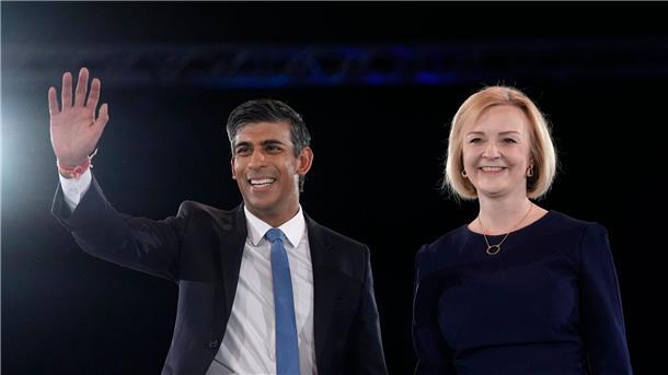 Truss-Nachfolge: Viel Rückhalt für Ex-Minister Sunak Rishi Sunak war im Sommer noch Liz Truss im Rennen um die Nachfolge von Boris Johnson unterlegen.