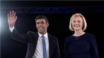Rishi Sunak war im Sommer noch Liz Truss im Rennen um die Nachfolge von Boris Johnson unterlegen.