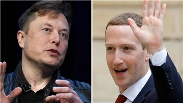 Rivalen: Das Verhältnis von Twitter-Chef Elon Musk und Facebook-Gründer Mark Zuckerberg gilt als angespannt.