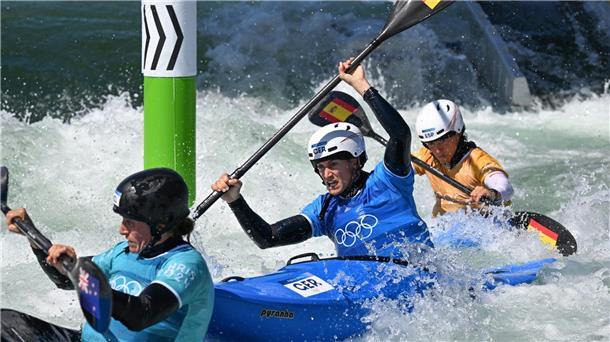 Lilik und Hegge im Finale beim Kajak-Cross Rivarda Funk kollidierte mit einer Kontrahentin und schied im Viertelfinale aus.