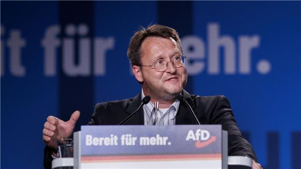 Robert Sesselmann (AfD), neuer Landrat des Kreises Sonneberg in Thüringen.