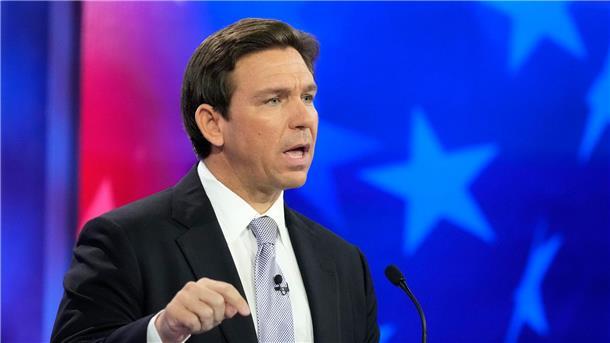 Ron DeSantis - derzeit Floridas Gouverneur - versuchte, sich in einer Fernsehdebatte zu profilieren.