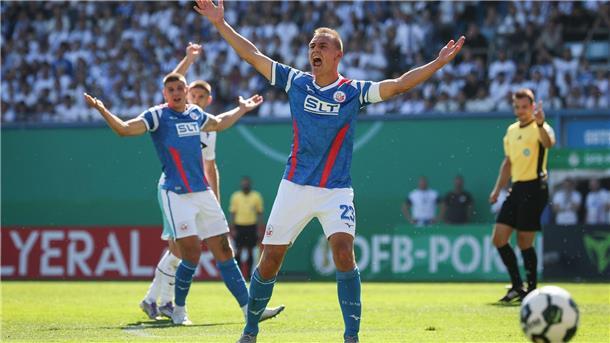 Rostock brachte viel Leidenschaft ins Spiel. 