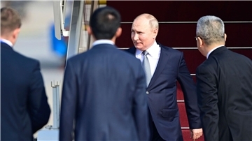 Krieg gegen die Ukraine: So ist die Lage Russlands Präsident Wladimir Putin ist zum Seidenstraßen-Gipfel in Peking gelandet.