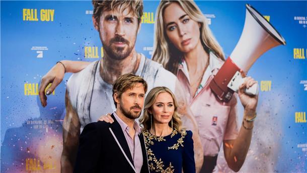 Von Ken zum Actionhelden: Ryan Gosling ist „The Fall Guy“ Ryan Gosling und Emily Blunt stellen „The Fall Guy“ in Berlin vor.