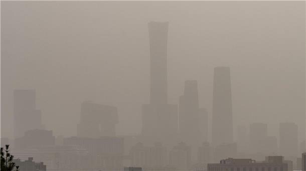 Sandsturm in China: Mehr als 400 Millionen betroffen Sandsturm in Peking.