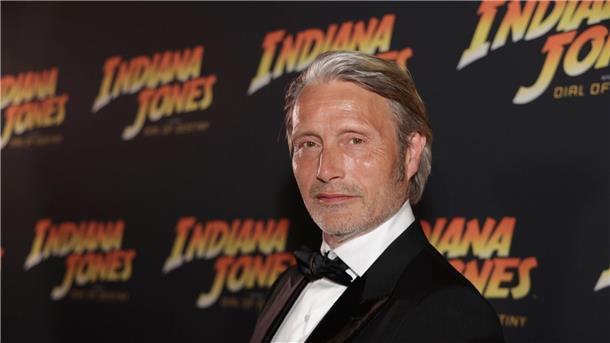 Schauspieler Mads Mikkelsen bei der „Indiana Jones“-Premiere in Cannes.