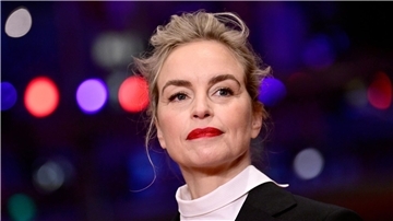 Schauspielerin Nina Hoss bei der Premiere des Films  „Tár“ in Berlin.