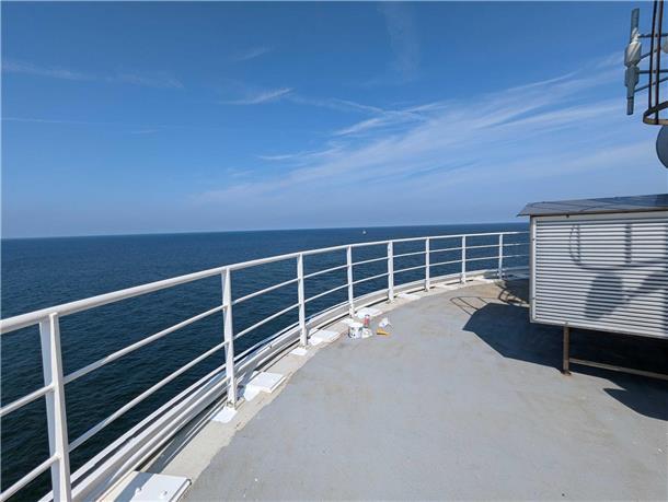 Schöner als jede Ferienwohnung an der Küste: Der Ausblick vom Freideck.