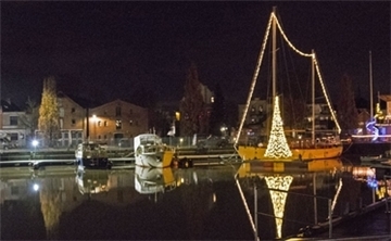 Schon im vergangenen Jahr hat der BRSV mit Lichtern am Binnenhafen ein Zeichen gesetzt.