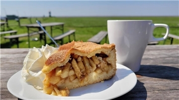 Siebhaus Wremen Café Blick aufs Wattenmeer