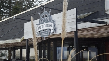 Strandlokal von außen
