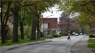Die Dorfstraße in Hesedorf