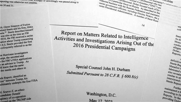 Seiten aus dem Abschlussbericht von Sonderermittler John Durham.
