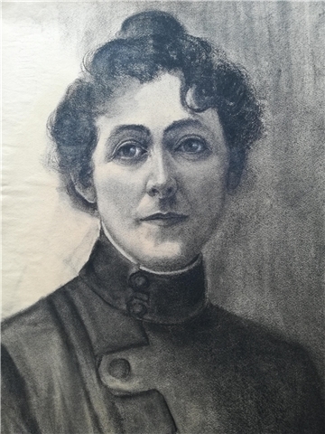 Selbstporträt von Emy Rogge