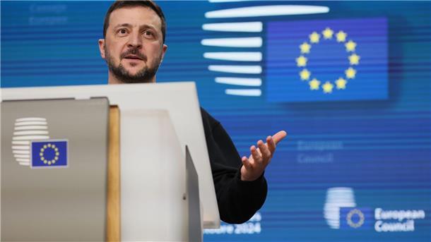 Selenskyj und Europäer bei Trump: Frieden für die Ukraine? Selenskyj bekommt in Washington Unterstützung aus Europa. (Archivbild)