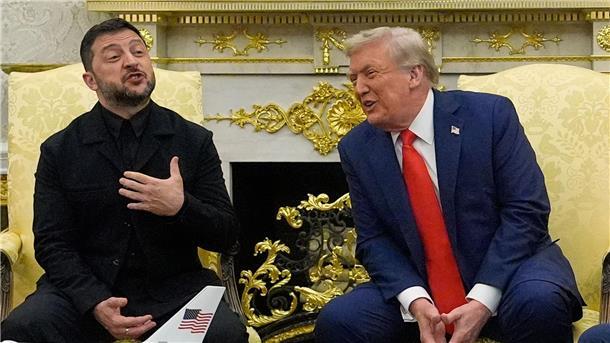 Gipfel im Weißen Haus ist uneins über Waffenruhe für Ukraine Selenskyj und Trump sprachen gemeinsam vor Journalisten.