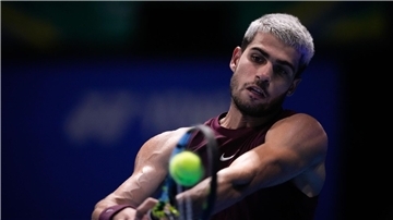 Setzt er sich die Krone beim Six Kings Slam auf? Carlos Alcaraz. (Archivbild)