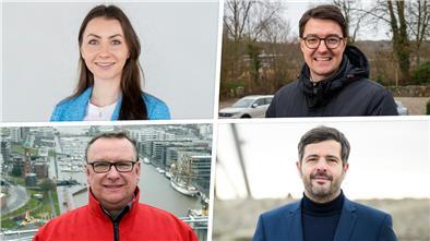 Bundestag: So stehen die Chancen der Kandidaten aus unserer Region wirklich Sie möchten nach Berlin (im Uhrzeigersinn): Sandra Schmull (CDU, Bremerhaven), Christoph Frauenpreiß (CDU, Landkreis Cuxhaven), Daniel Schneider (SPD, Landkreis Cuxhaven) und Uwe Schmidt (SPD, Bremerhaven).