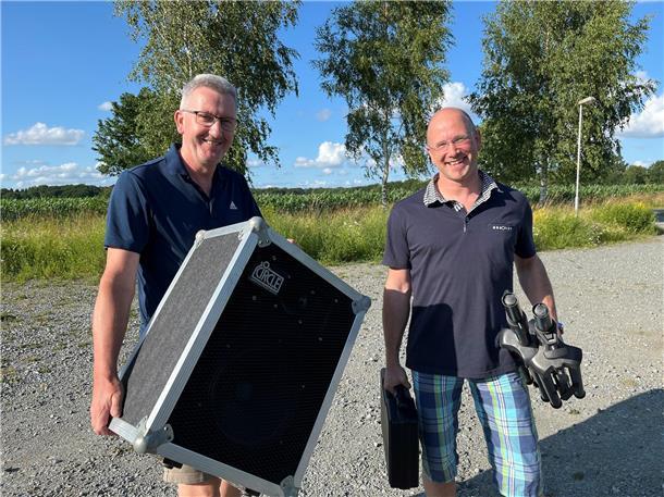 Geestenseths Ortsbürgermeister Jörg Rohde und sein Vertreter Oliver Härtl