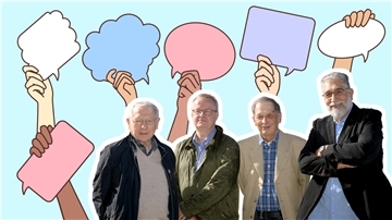 Sie wollen den Bremerhavener „Doc-Treff“ stemmen – mittlerweile haben 15 Ärzte Unterstützung signalisiert: (von links) Prof. Dr. Manfred Anlauf, Dr. Gunnar Wagner, Harald Klinge und Doraid Mouarrawy. 
