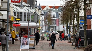 Blick in die Nordenhamer Fußgängerzone.