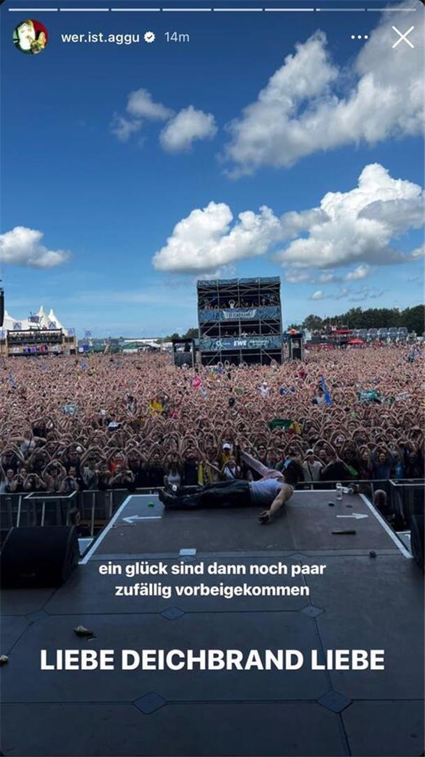 Ski Aggu hat die Menge zum kochen gebracht.