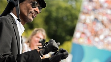 Snoop Dogg begeisterte die Fans mit seinen Auftritten in Paris. 