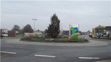 So könnten die Begrüßungsschilder aussehen, die an den Ortseingängen aufgestellt werden sollen.