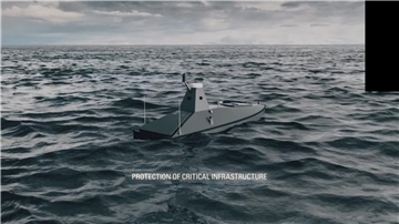 autonomes Boot auf See, grafische Darstellung