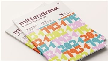 So sieht die erste Ausgabe des Magazins „mittendrin“ aus. 