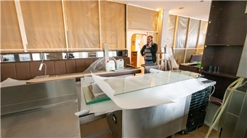 Blick auf die Restaurantfront