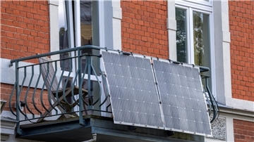 Solarmodule eines sogenannten Balkonkraftwerks