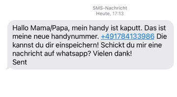 Solche Nachrichten kursieren aktuell in Bremerhaven. Dabei handelt es sich um eine Betrugsmasche.