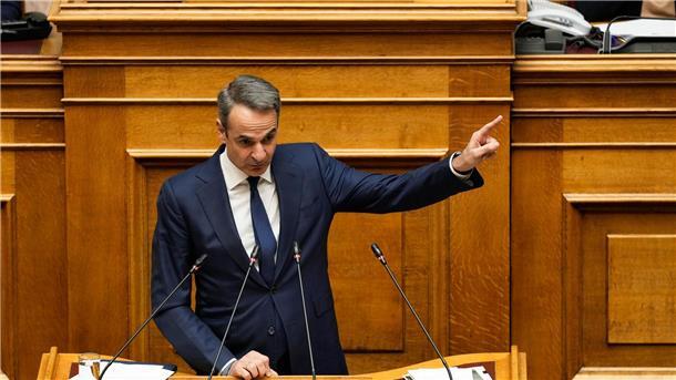 Athen warnt Skopje vor nationalistischer Wende Soll Nordmazedonien wieder „Republik Mazedonien“ heißen? Der griechische Ministerpräsident Kyriakos Mitsotakis warnt vor diesem Schritt (Archivbild).
