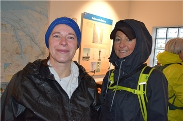 Sonja Imenkamp und B. Langsberg sind ziemlich nass geworden. Die Strecke fanden sie dennoch schön.