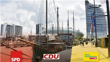 SPD, CDU und FDP wollen Bremerhaven weiterhin in die Zukunft führen - und dieses Mal die Alltagssorgen der Bürger noch stärker in den Mittelpunkt rücken. 