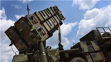 Startgerät des Flugabwehrraketensystems Patriot der Bundeswehr.